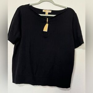 Michael Kors Black Short Sleeve Blouse